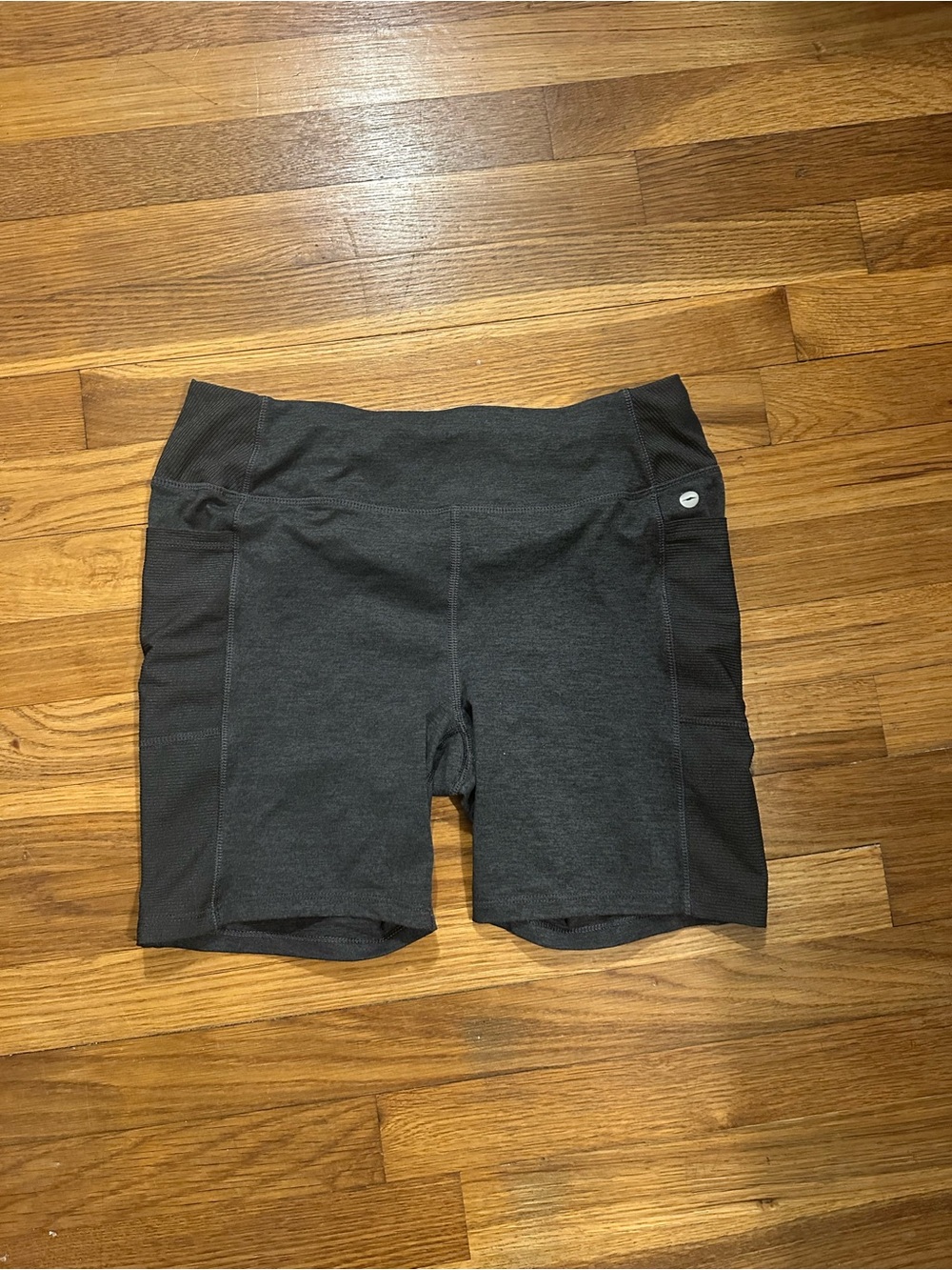 Avia Charcoal Gray Athletic Bike Shorts